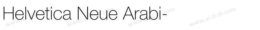 Helvetica Neue Arabi字体转换